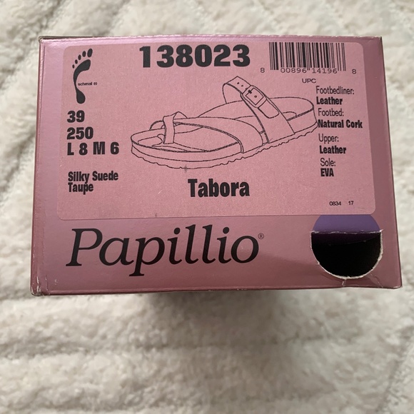 Papillio Birkenstock Tabora Silky Suede Taupe - Narrow Size 39 (US 8) - Picture 2 of 9